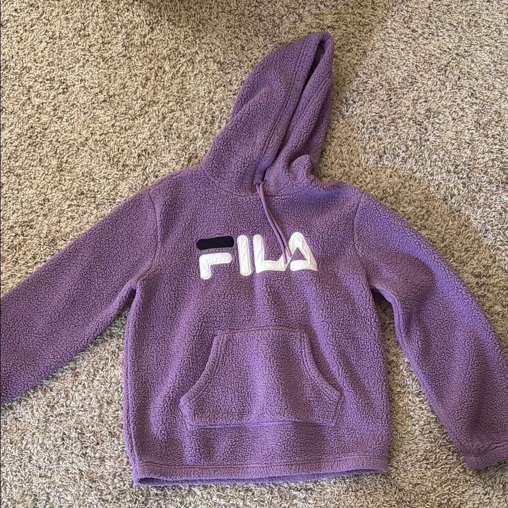 Fila Lavender Sherpa Hoodie